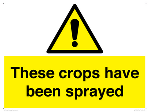 These crops have been sprayed